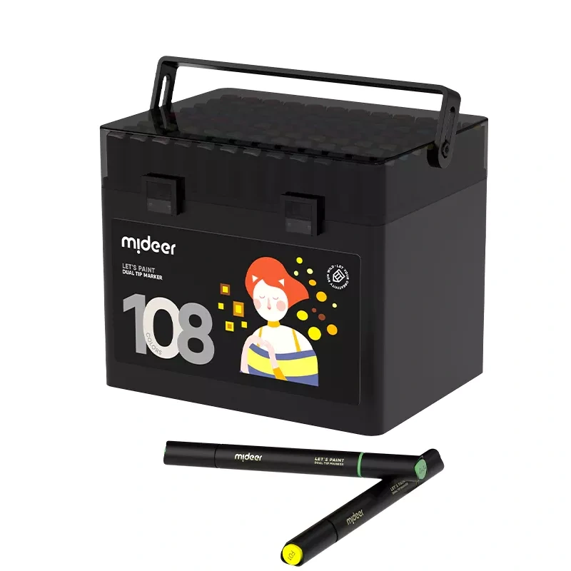 mideer Oily Double-ended Marker – 80pcs