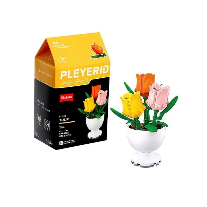 Sluban Potted Plants Garden Building Blocks Set M38-B1077, 515 Pieces