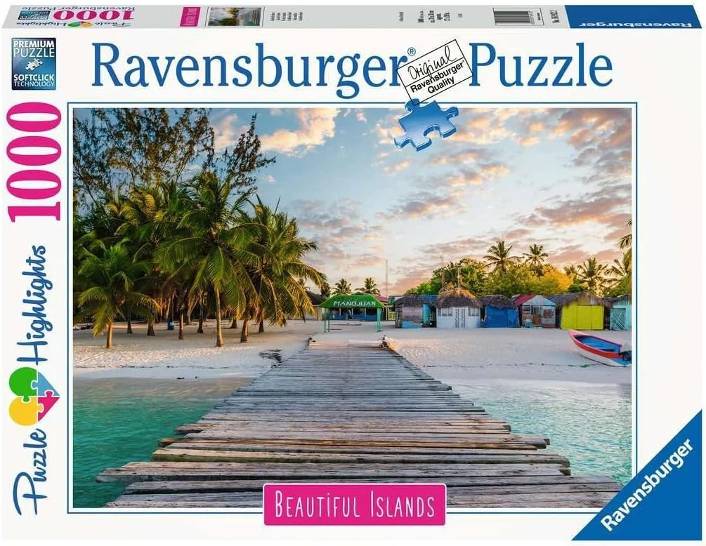 Ravensburger 16912 Caribbean Island 1000 Piece Jigsaw Puzzle for Adults & Kids Age 12 Years Up, Multicolour