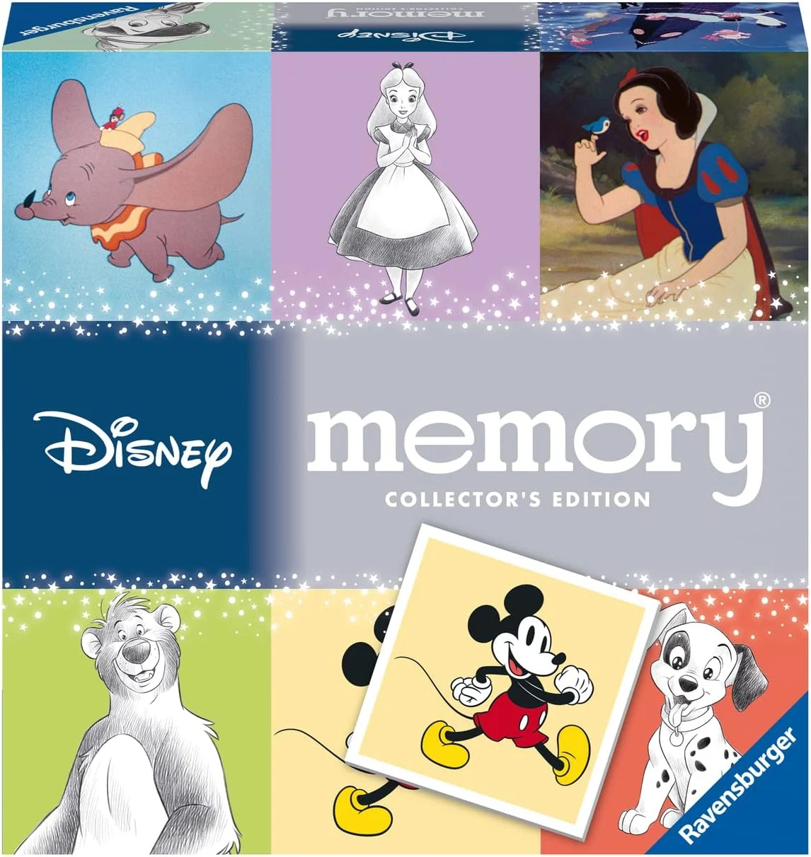 Ravensburger Collectors' memory® Disney - 27378 - Das weltbekannte Gedächtnisspiel mit wunderschönen, funkelnden Bildkarten, ein einzigartiges memory® für große und kleine Disney-Fans
