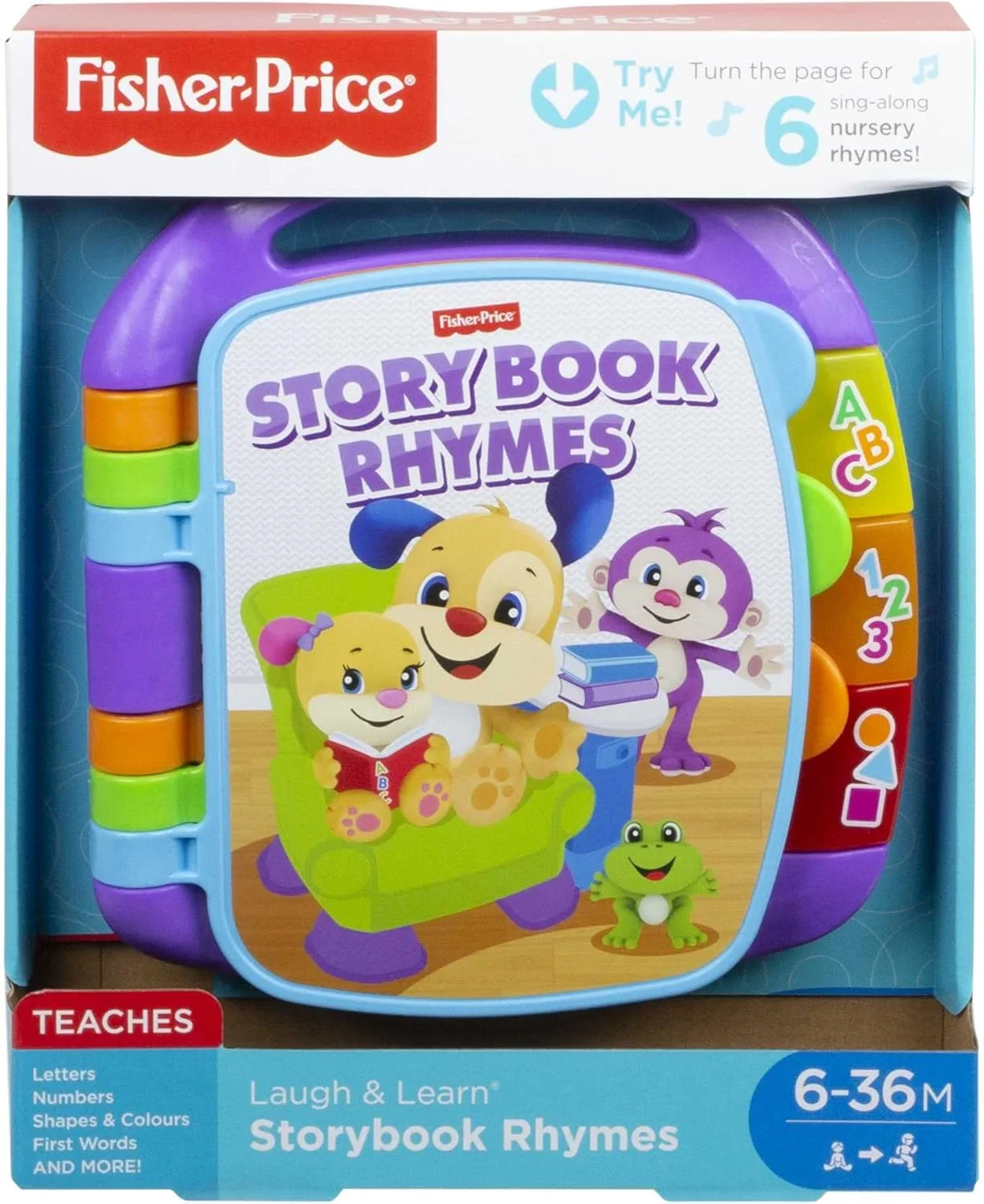 Fisher-Price Laugh & Learn Storybook Rhymes Book - UK English Edition CDH26