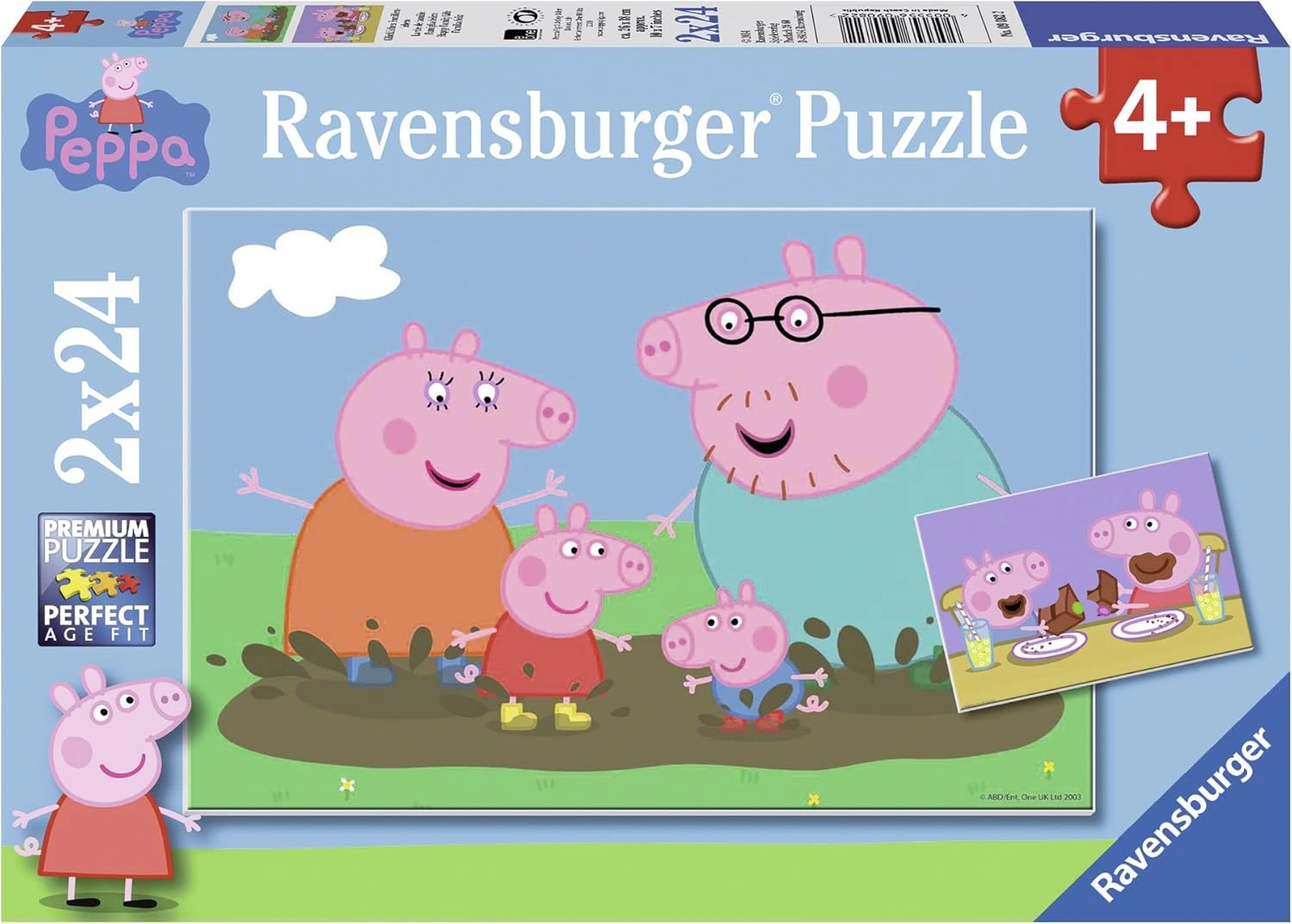 Ravensburger Peppa Pig Happy Family Life 2 x 24 Pieces 09082