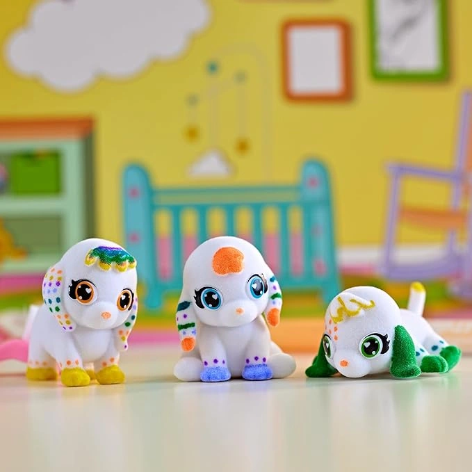 لعبة قطيفة محمولة مع موسيقى وإضاءة لحديثي الولادة من فيشر-برايس سلمبر باني، لعبة للأطفال من الولادة وحفلات استقبال المولود الجديد وهدية حديثي الولادة، طراز HXG97