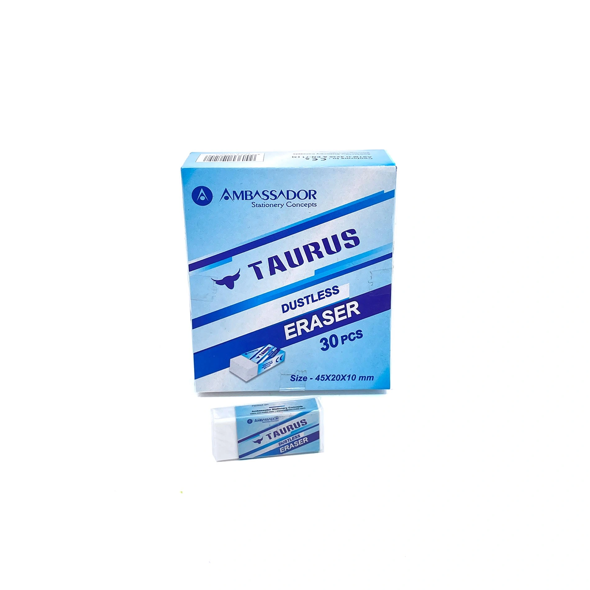 Taurus Eraser White | 30pcs | 45×20×10 mm