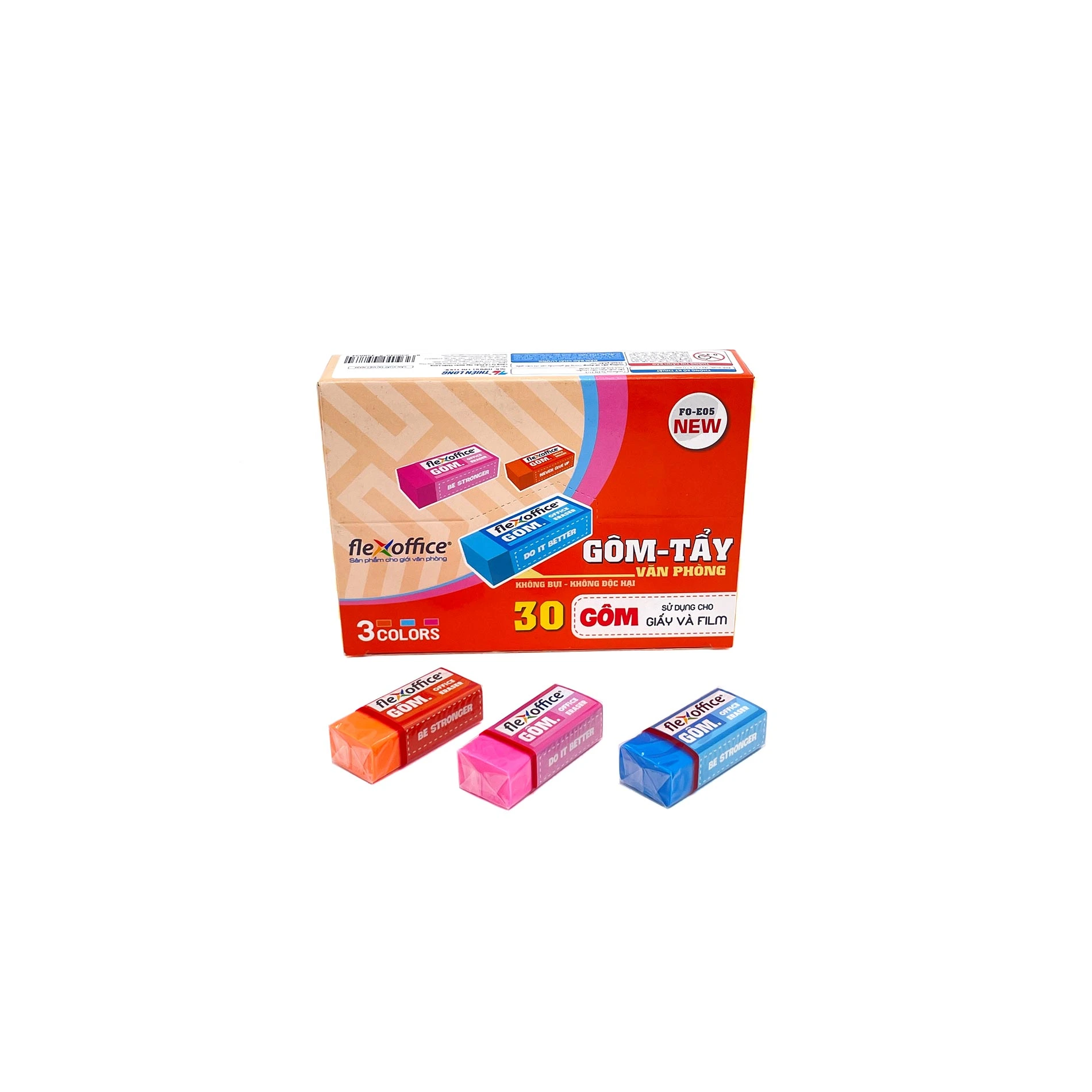 Flexoffice Eraser FO-E05 | 30pcs Box