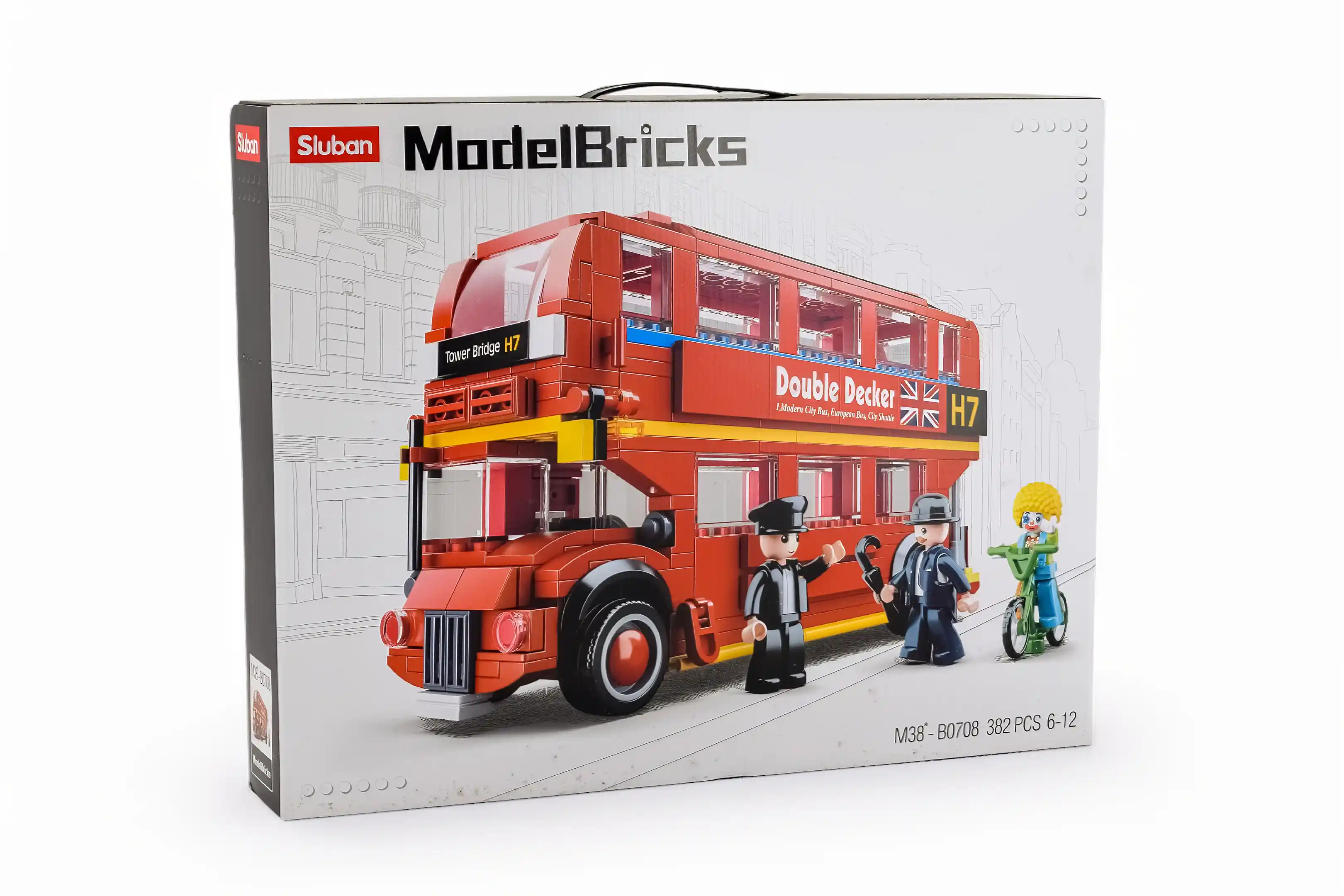 حافلة لندن مزدوجة الطابق – طقم تركيب 382 قطعة (M38-B0708)
