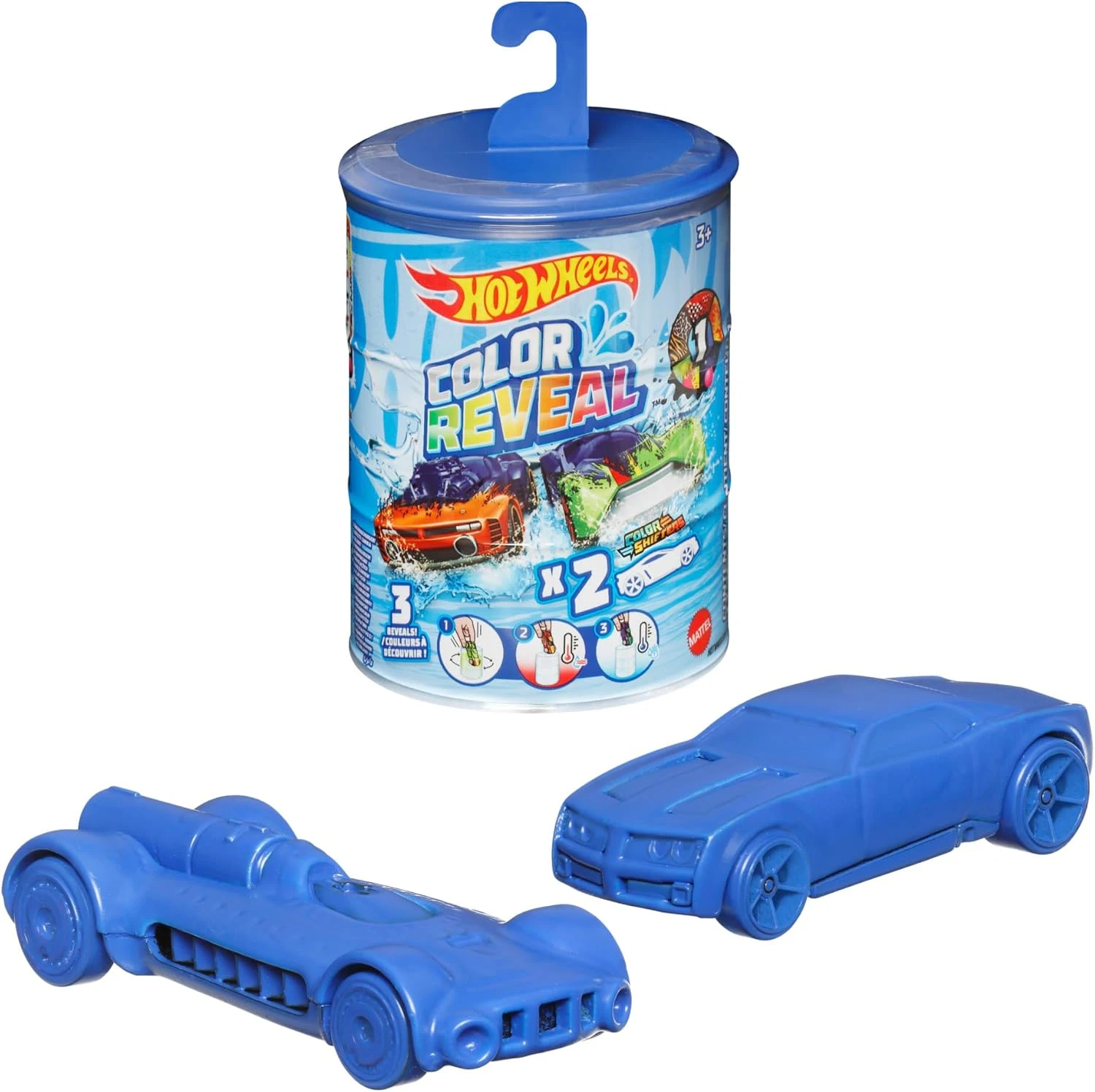 Hot Wheels Color Reveal 2-Pack with Dunk Tank – Color-Changing Cars for Kids 3+