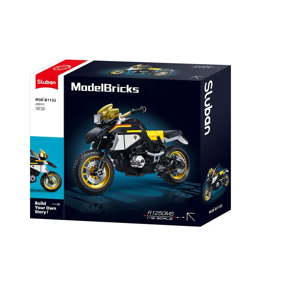 ModelBricks- R1250 MS Motorcycle 1/12 (200PCS)