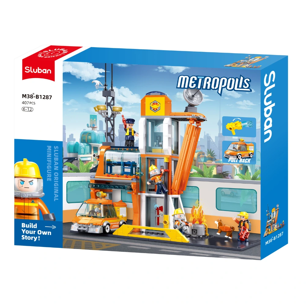 مقر الإنقاذ متروبوليس – طقم تركيب 407 قطعة (M38-B1287)