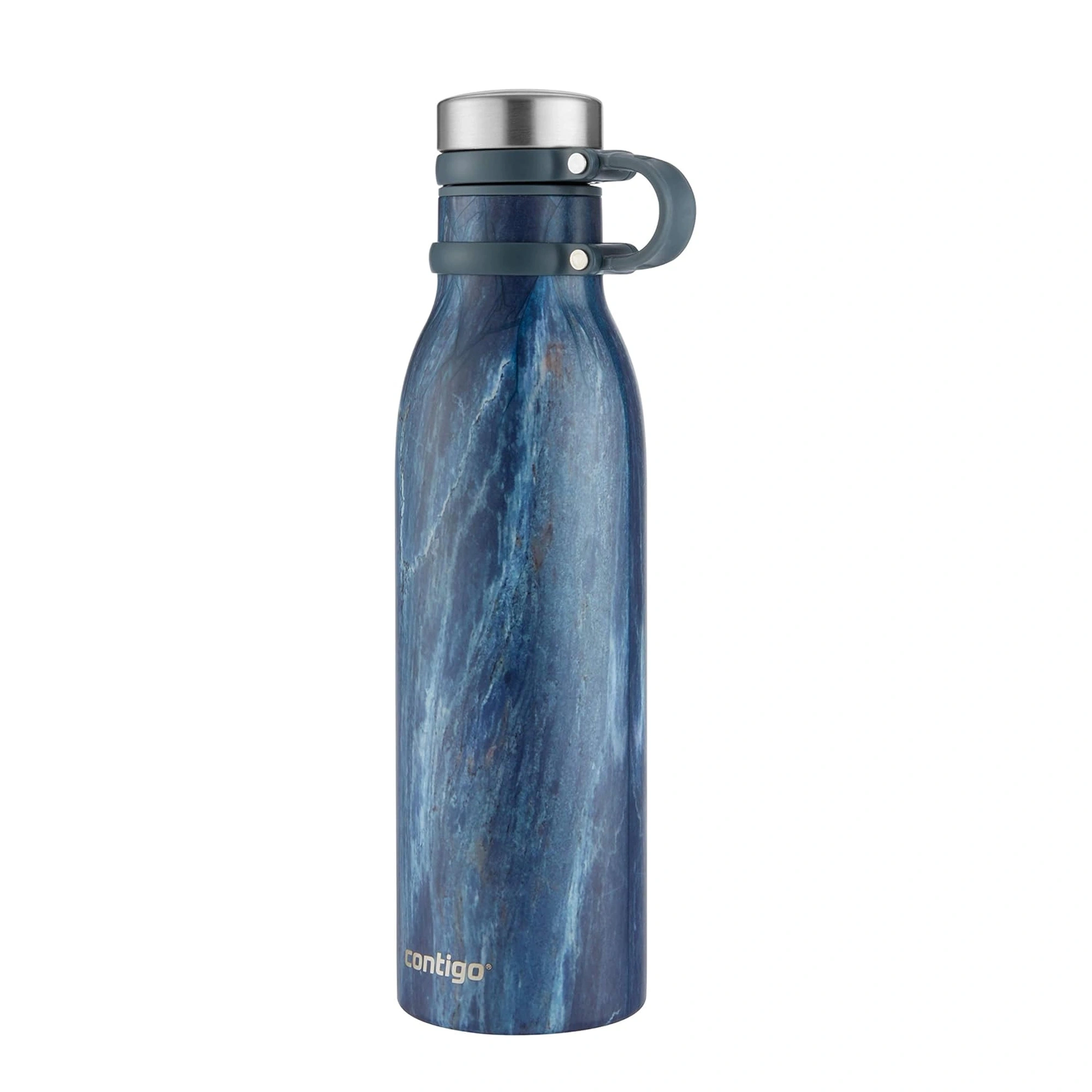 Contigo Autoseal Matterhorne Couture Vacuum Insulated Stainless Steel Bottle – 590 ml, Blue Slate