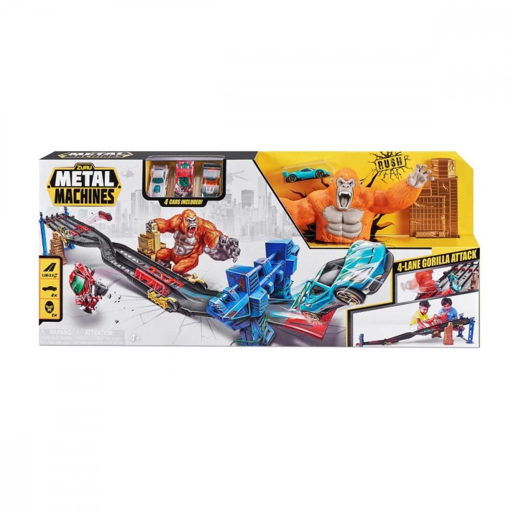 لعبة مسارات سيارات ميتال ماشينز – هجوم الغوريلا العملاقة (من زورو)