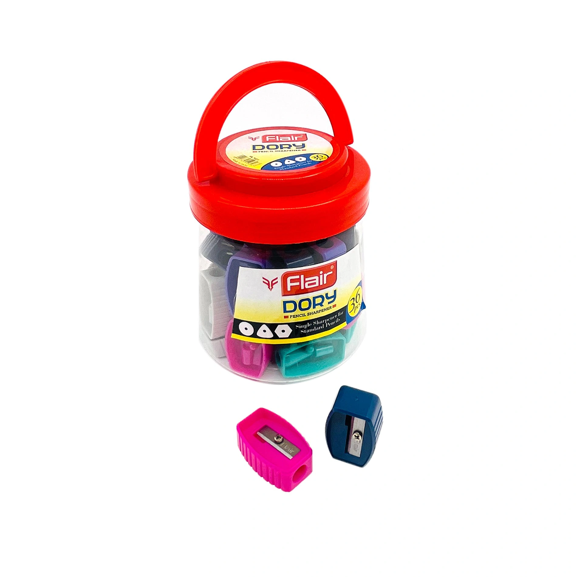 Flair Dory Pencil Sharpener 36pcs Jar Normal colors