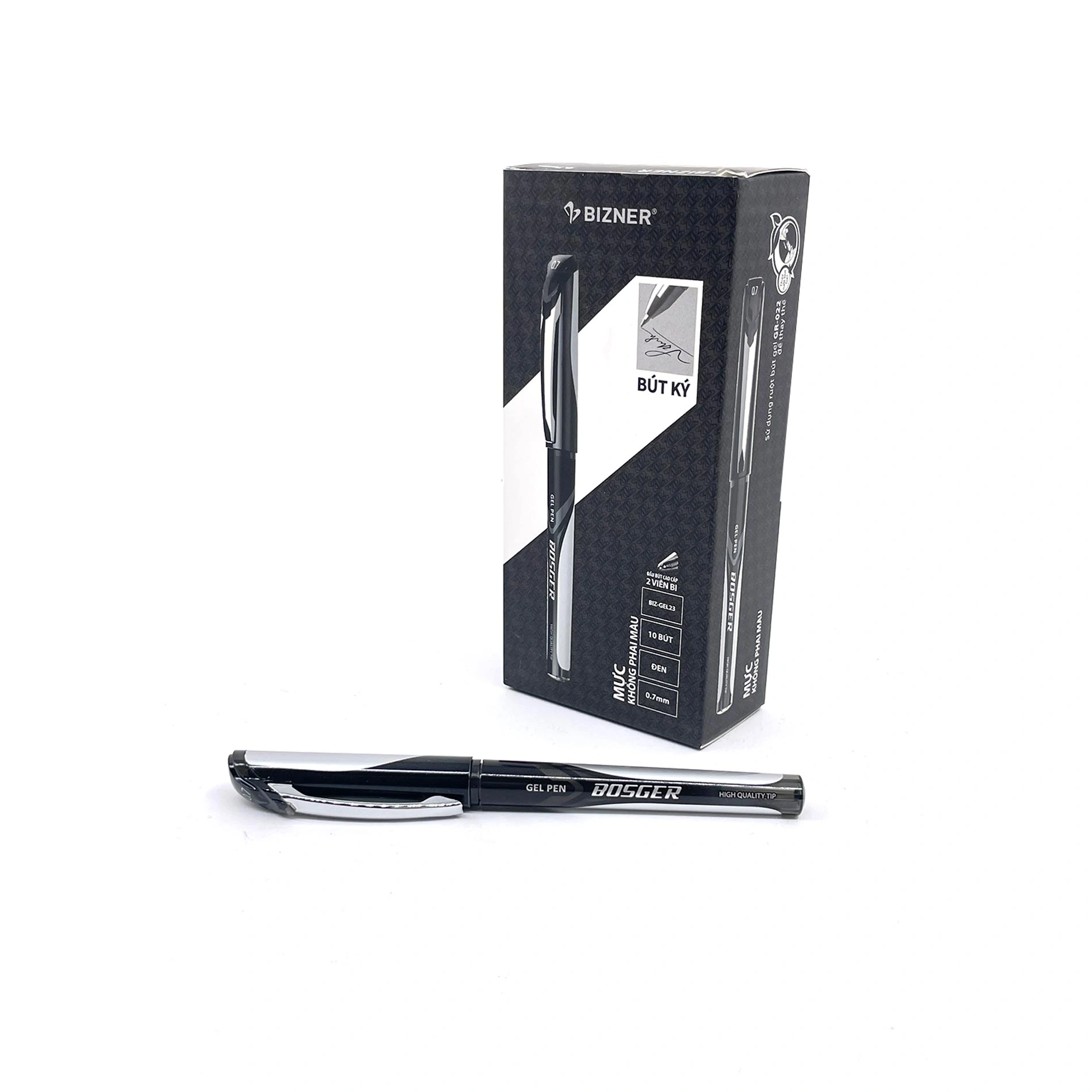 Flexoffice Gel Pen BIZ-GEL23 Black 10 Pcs/Box