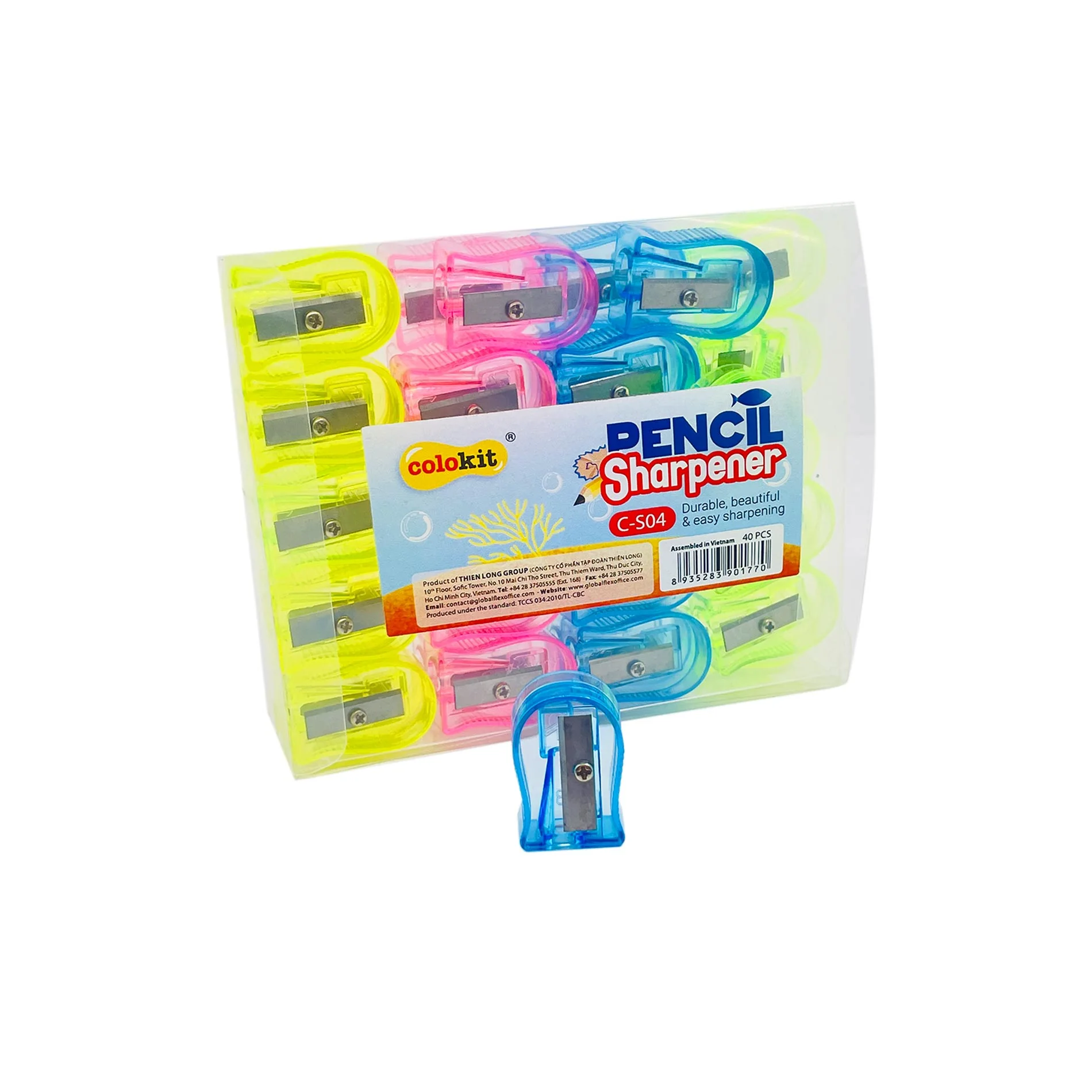 Flexoffice Pencil Sharpener C-S04 40Pcs/Box