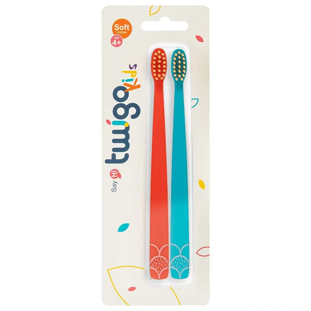 Flipper - Toothbrush Flp Twigo Kids / Orange & Blue - 2pcs
