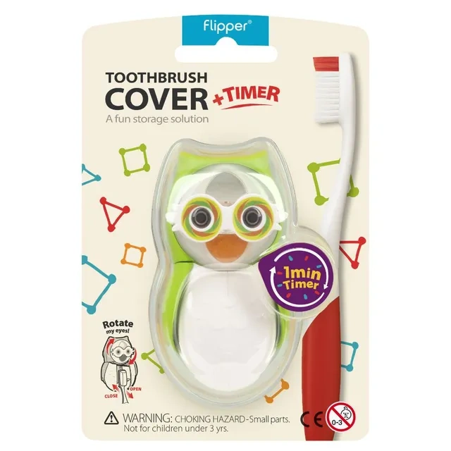 Flipper - Toothbrush Cover Owl / Earthy