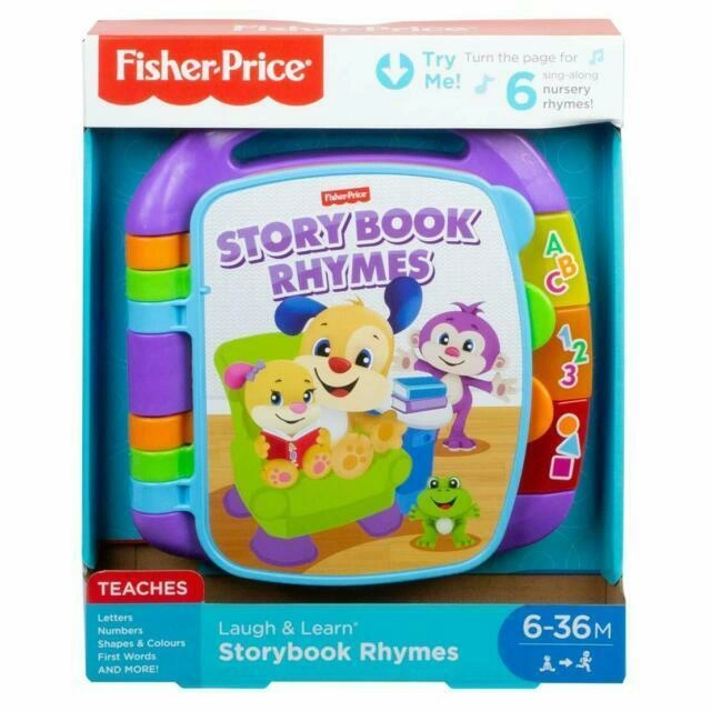 Fisher-Price Laugh & Learn Storybook Rhymes Book - UK English Edition CDH26