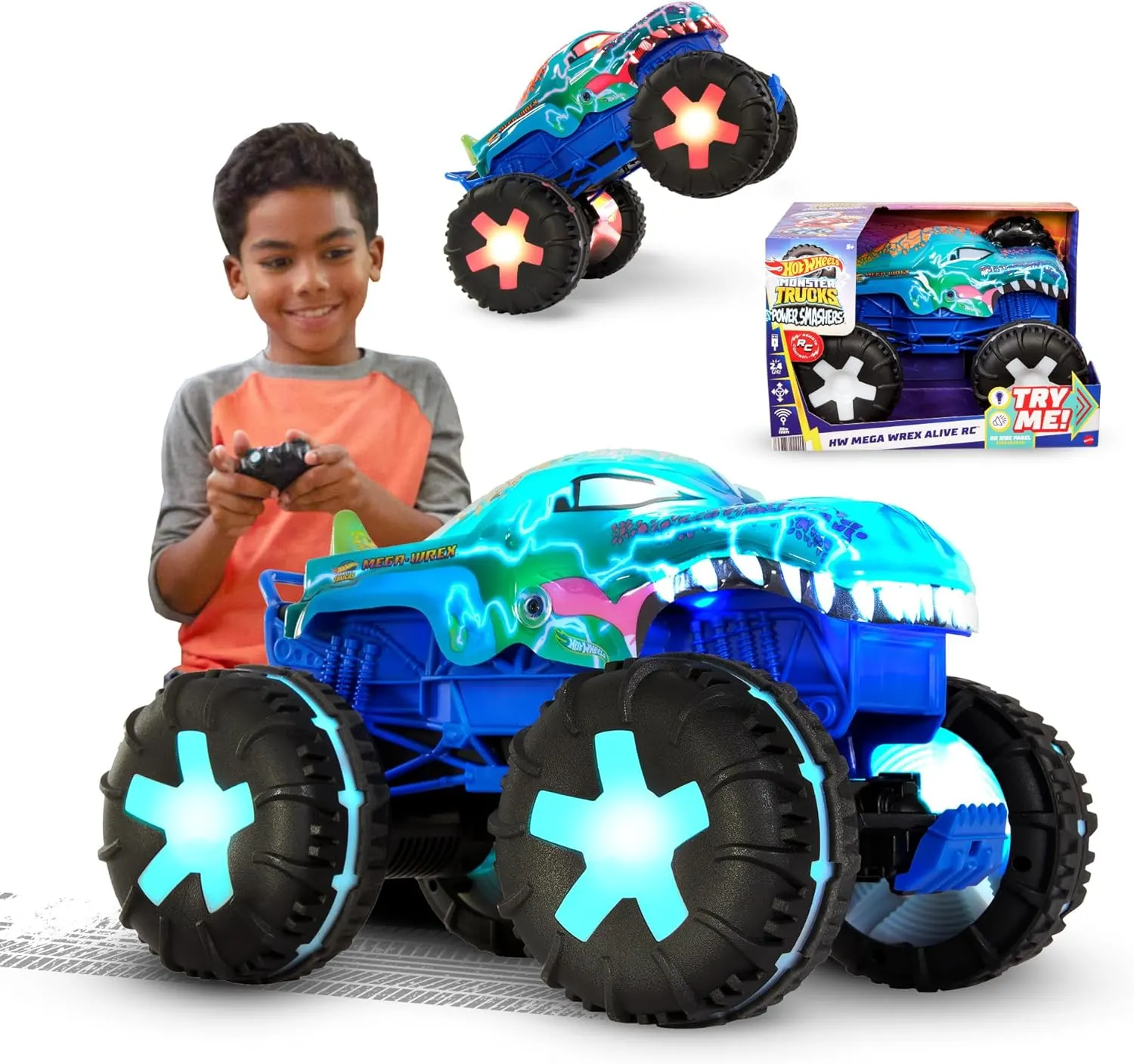 Hot Wheels - HW R/C 1:15 Monster Truck Mega Wrex Alive